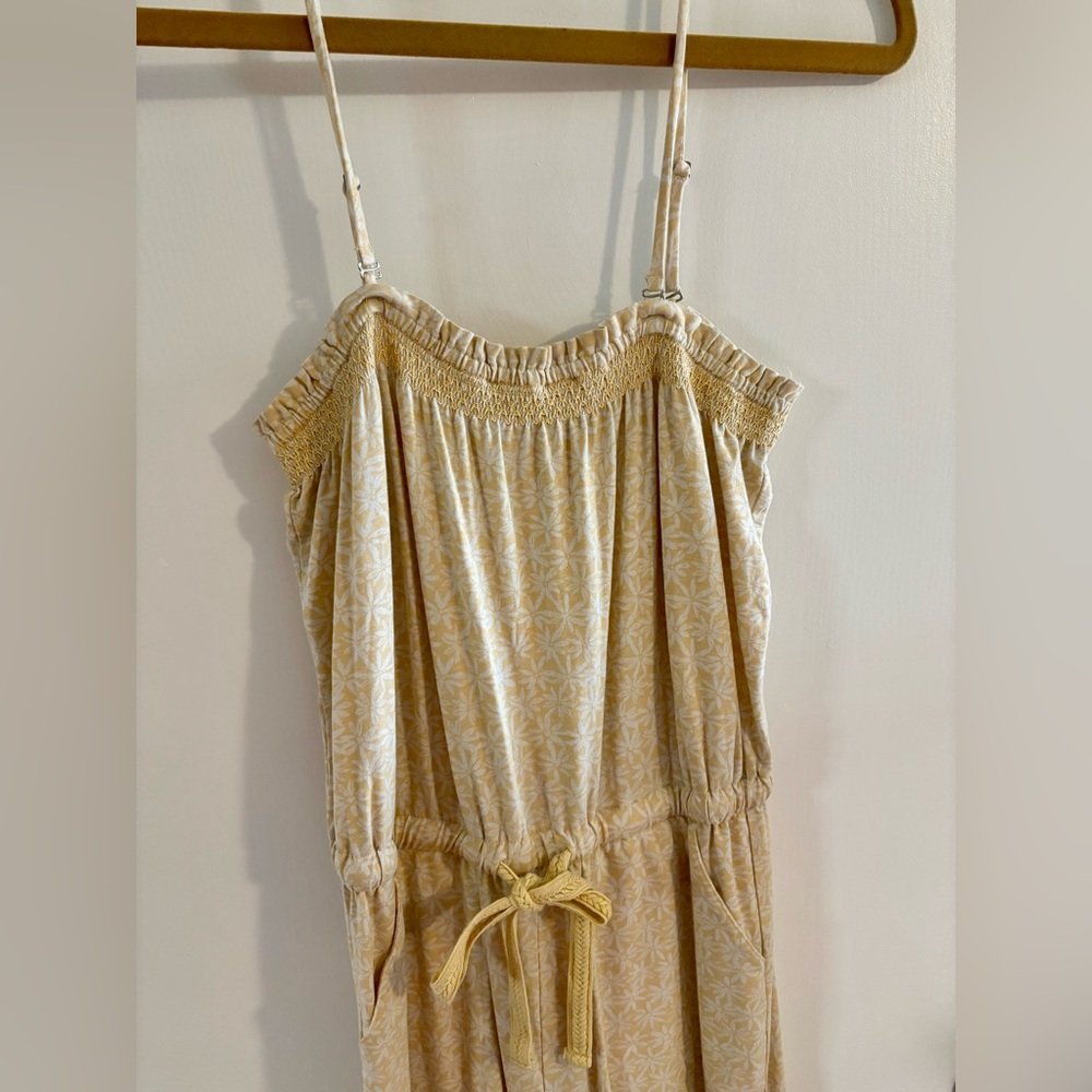 Pact Smocked Strapless Jumpsuit 🌼